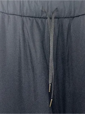 Black Wide Leg Drawstring Pants Size L thumbnail 2