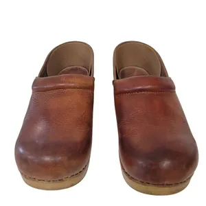 DANSKO Antique Brown Oiled Leather Clogs Size 40 US 9.5-10 thumbnail 14