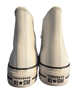 Converse Lift High Top White Leather Sneakers Tennis Shoes 561676C Box Size 8.5 thumbnail 5