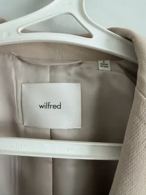 Aritzia Wilfred Generation Waist Cropped Blazer Beige Crepette Jacket Size 0 thumbnail 4
