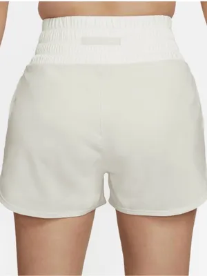 Nike Women's Athletic Shorts in Sage Green with White Waistband thumbnail 3