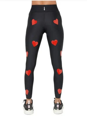 🌟 Ultracor 🌟 Heart Knockout Ultra High Waisted Active Leggings Black / Red M thumbnail 3