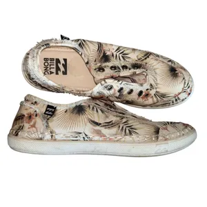 Billabong Cruiser Floral Print Canvas Slip On Shoes Women's‎ Size 7.5 thumbnail 2