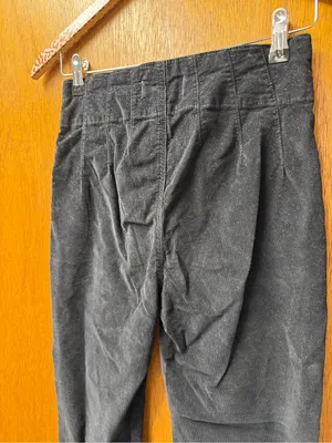 Free People We The Free Jayde Cord Flare Jeans Corduroy Beluga Black 26 thumbnail 12