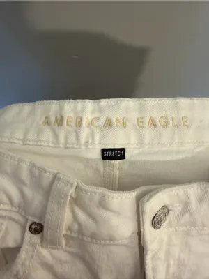 American Eagle Outfitters White Mom Straight Jean thumbnail 9