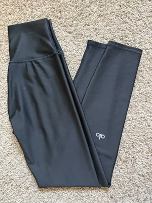 Alo Yoga 7/8 High-Waisted Airlift Leggings Black S thumbnail 1