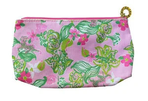 Lilly Pulitzer x Estée Lauder Tiger Lilly Pink Makeup Cosmetics Travel Case Bag thumbnail 2