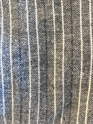 Fringe Grey & Blue Pinstripe Mini Skirt thumbnail 4