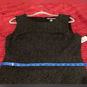 NEW KARL LAGERFELD Paris BLACK SHIFT DRESS - SIZE 12 thumbnail 9