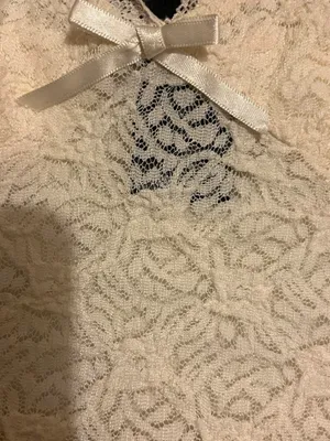 Cream lace peplum camisole top thumbnail 8