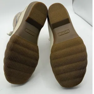 Sperry Saltwater Duck Boots Plaid Wool Women's 6 Cream Winter Rain Outdoor thumbnail 9