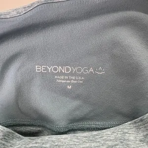 Beyond Yoga High Waist Colorblock Leggings Medium Blue‎ Seamless Stretch Active thumbnail 9