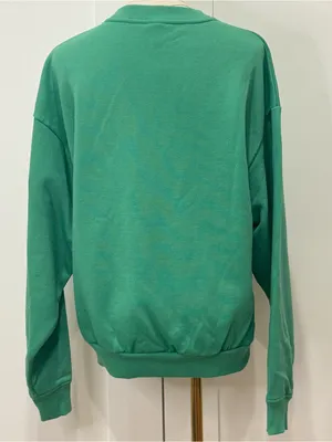 Alo Yoga Accolade Crew Neck Pullover Sweatshirt Spruce Green XXS Athleisure Rare thumbnail 7