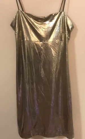 Silence + Noise PARTY /PROM DRESS GOLD COLOR SOFT DRESS ABSOLUTELY GORGEOUS thumbnail 1