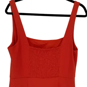 NWT‎ Anthropologie Ariana Square Neck Asymmetrical Ruffle Hem Tank Dress Medium thumbnail 8
