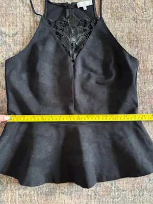 1. State Black Lace-Trim Peplum Camisole Size S thumbnail 7