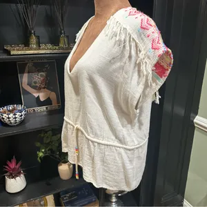 Amanda Uprichard Embroidered Top – Size L – Artisan Boho thumbnail 8