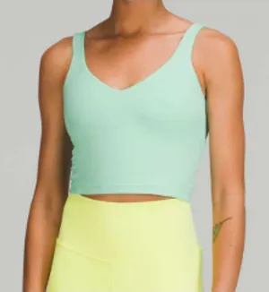 Lululemon Align Cropped Athletic V Neck Tank Top Wild Mint Size 2 thumbnail 1