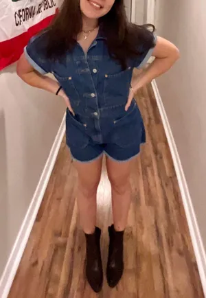 Free People Denim Romper thumbnail 5