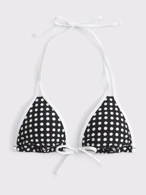 Abercrombie & Fitch Black White Polka Dot Bikini Top M NWT thumbnail 2