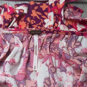Free People Sweet‎ Memories blouse fruit punch combo boho floral ruffle size s thumbnail 8