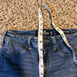 Hollister High Rise Jean Legging‎ Womens Size 25x30 Blue Stretch Cropped Raw Hem thumbnail 5