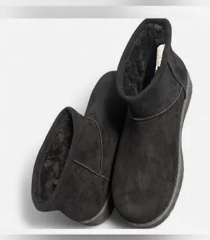 Arizona Jean Co. Women's 'AZ Slater' Black Faux Suede Faux Fur Ankle Boots Size 11M 👢 thumbnail 6