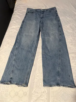 eunina ryder baggy Wide-Leg High-Rise Jeans - Light Blue thumbnail 3