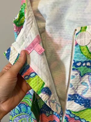Lilly Pulitzer Delia Shift‎ Dress Conch Republic Multi Blue Green Pink 2 NWT thumbnail 8