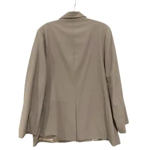 ZARA Oversized Tailored Single Breasted Taupe Blazer XL 16 18 thumbnail 3