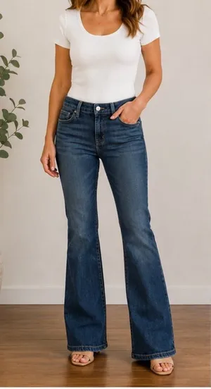 AG Adriano Goldschmied Soft Stretch Bootcut Flare Jeans Made in USA Sz 28💛 thumbnail 1