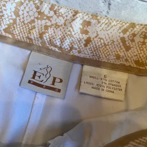 E.P. Pro Skort Tennis Golf Shorts Skirt Gold Snakeskin Print Size 6 thumbnail 7