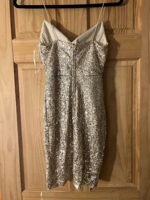 B Darlin Rose gold sequin dress thumbnail 2