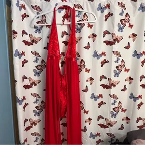 ❗️Clearance last chance❗️ Elegant Red Lace Lingerie one piece thumbnail 2
