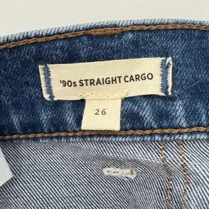 Madewell 90s Straight Cargo Jeans Size‎ 26 Blue Denim High Rise Utility Pockets thumbnail 10