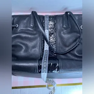 Coach Black and Glossy Leather Tote thumbnail 9