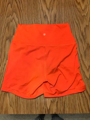 Yogalicious Orange Biker Shorts thumbnail 3