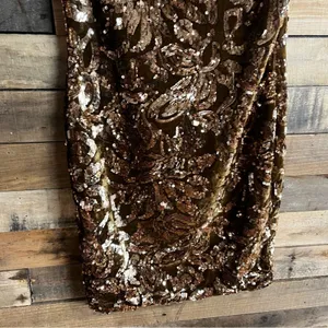 Flounce Gold Velvet Sequin Mini Dress Size 8‎ thumbnail 5