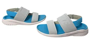Nike Tanjun Sandals Women's Size 7 Gray Blue Sport Comfort Slides thumbnail 1