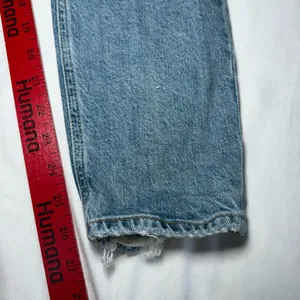 AGOLDE Nico High Rise Slim Jeans Womens 28 Blue Button-Fly Denim Distressed thumbnail 2
