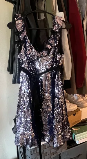 Free People Siren Sequin Mini Dress thumbnail 1