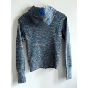 Lululemon Scuba Hoodie Full Zip Blue Grey Space Dye Size 2 Sweatshirt‎ thumbnail 2