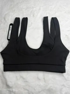 Nike SKIMS Double Strap Scoop Bra Black Small NWT thumbnail 4
