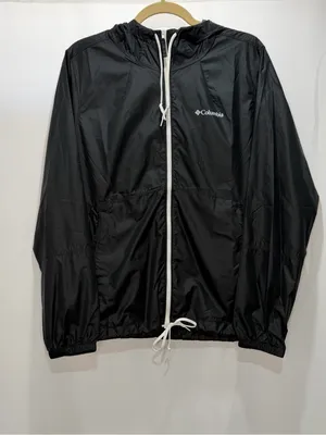 Columbia Women’s Black Windbreaker Jacket Size Medium thumbnail 4