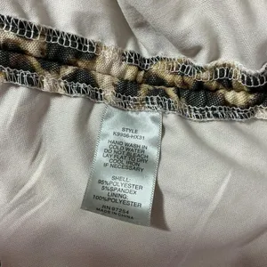 Mixed Threads Leopard Print‎ Ruched Halter Top Scarf Bandana Top Women XL thumbnail 6