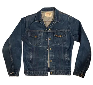 Vintage Jean Jacket Saddle King Western Blue thumbnail 1