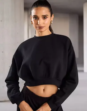 As Revival‎ Black cropped sweatshirt XS thumbnail 1