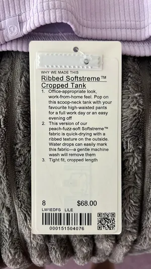 Lululemon Ribbed Softstreme Cropped Tank thumbnail 2