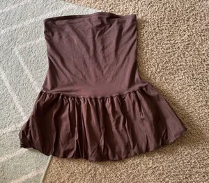 wild fable Brown Ruffle Mini Skirt thumbnail 1