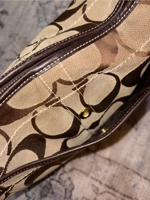 Vintage Coach Ergo Signature Jacquard Hobo shoulder bag thumbnail 8